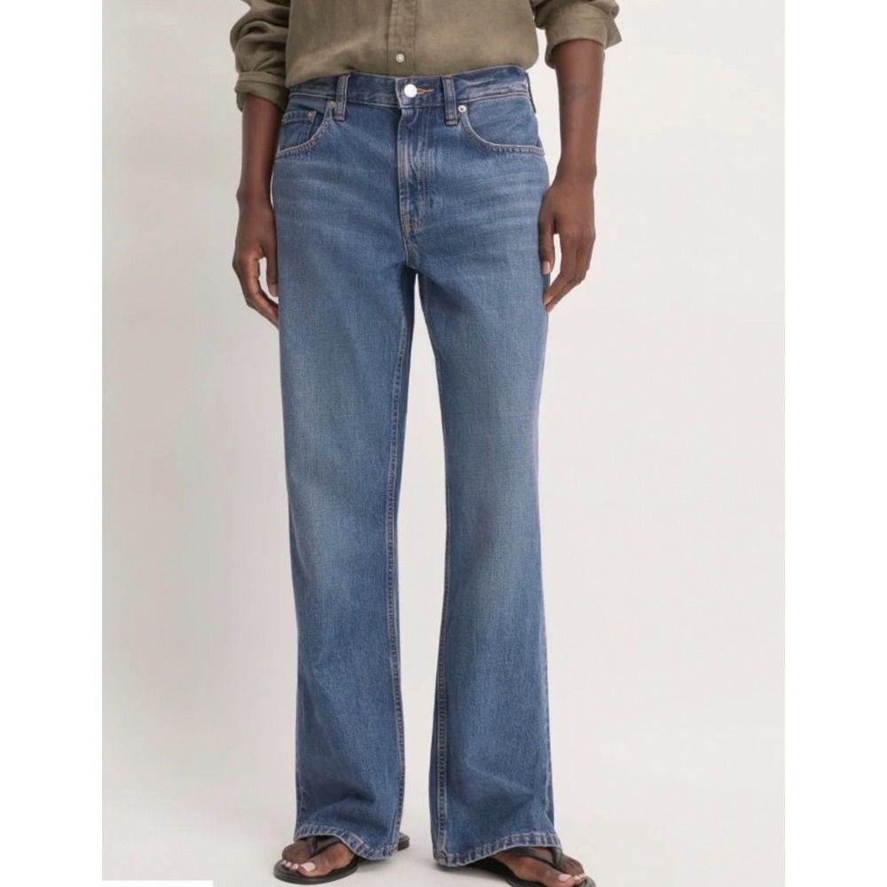 Everlane The Slouch Bootcut Jean Medium Wash Blue Denim Pants Size 30 Regular